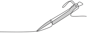 Drawing of a pen