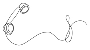 Drawing of a telephone