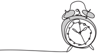Drawing of a clock